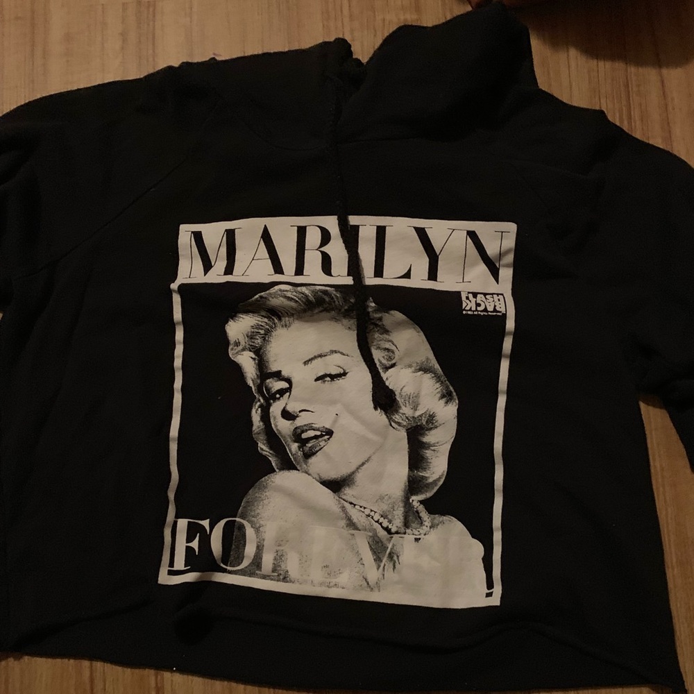 Marilyn Monroe Cropped Long sleeve hoodie